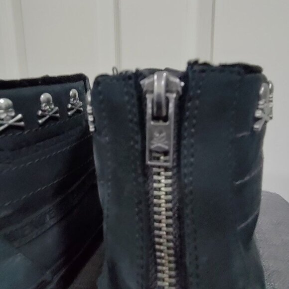 Vans Men's Black Kith x Mastermind Japan x Vans Sk8-Hi Reissue Zip LX Size 10 - Picture 9 of 13